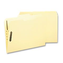 Smead Antimicrobial Fastener Folders, 1/3 Cut Top Tab, Letter, Manila, 50/Box SMD14540