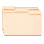 Smead Antimicrobial File Folders, 1/3 Cut Top Tab, Legal, Manila, 100/Box SMD15338