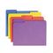 Smead Antimicrobial Folders, 1/3 Cut Top Tab, Letter, Assorted Colors, 100/Box SMD10349
