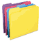 Smead Antimicrobial Folders, 1/3 Cut Top Tab, Letter, Assorted Colors, 100/Box SMD10349