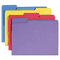 Smead Antimicrobial Folders, 1/3 Cut Top Tab, Letter, Assorted Colors, 100/Box SMD10349