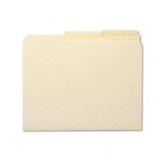 Smead Antimicrobial One-Ply File Folders, 1/3 Cut Top Tab, Letter, Manila, 100/Box SMD10338