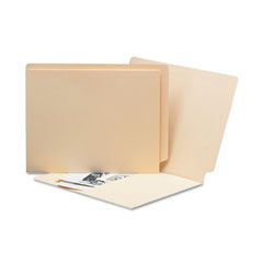 Smead Antimicrobial Pocket Folders, Straight Tab, Letter, Manila, 50/Box SMD24116