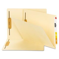 Smead B Style Fastener File Folders, Straight Tab, Letter, Manila, 50/Box SMD34160