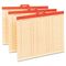 Smead Charge-Out Record Guides, 1/5 Red "OUT" Tab, Manila, Letter, 100/Box SMD51910