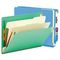 Smead Colored End Tab Classification Folders, Letter, Six-Section, Blue, 10/Box SMD26836
