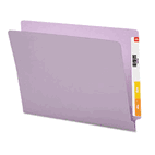 Smead Colored File Folders, Straight Cut Reinforced End Tab, Letter, Lavender, 100/Box SMD25410
