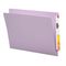 Smead Colored File Folders, Straight Cut Reinforced End Tab, Letter, Lavender, 100/Box SMD25410