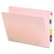 Smead Colored File Folders, Straight Cut, Reinforced End Tab, Letter, Pink, 100/Box SMD25610