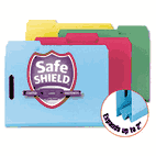 Smead Colored Pressboard Fastener Folders, Letter, 1/3 Cut, Blue, 25/Box SMD14937
