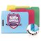 Smead Colored Pressboard Fastener Folders, Letter, 1/3 Cut, Blue, 25/Box SMD14937