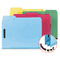 Smead Colored Pressboard Fastener Folders, Letter, 1/3 Cut, Blue, 25/Box SMD14937