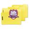 Smead Colored Pressboard Fastener Folders, Letter, 1/3 Cut, Yellow, 25/Box SMD14939