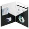 Smead Contemporary Classics Two-Pocket Folder, 11 x 8-1/2, Black, 25/Box SMD87990