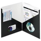 Smead Contemporary Classics Two-Pocket Folder, 11 x 8-1/2, Black, 25/Box SMD87990