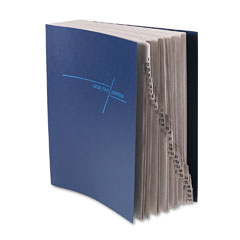 Smead Deluxe Expandable Desk File, 1-31 Index, Letter Size, Pressboard, Navy Blue SMD89234