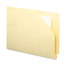 Smead End Tab File Pockets, Cut-Away Front Corner, Letter, 11 Point Manila, 100/Box SMD75700