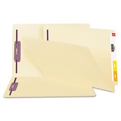 Smead End Tab Folder with SafeSHIELD Fastener, Manila, Legal, Straight Tab Cut, 50/Box SMD37117