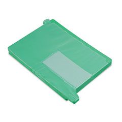 Smead End Tab Out Guides with Pockets, Poly, Letter, Green, 25/Box SMD61952