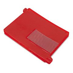 Smead End Tab Out Guides with Pockets, Poly, Letter, Red, 25/Box SMD61950