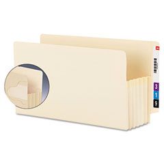 Smead End Tab Tuff Pockets, 5 1/4 Exp, Legal, Manila, 10/BX SMD76160