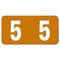 Smead ETNS Color-Coded Labels, Number 5, 1/2 x 1, Brown, 250 Labels/Pack SMD67475