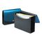 Smead Expanding File, 12 Pockets, Poly, Letter, Black/Blue SMD70863