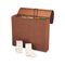 Smead Expanding File, 6 Pockets, 1/5 Tab, Leather-Like Redrope, Letter, Red SMD70540