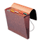 Smead Expanding File, 6 Pockets, 1/5 Tab, Leather-Like Redrope, Letter, Red SMD70540