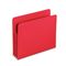 Smead Expansion Drop Front File Pockets, Straight Tab, Poly, Letter, Red, 4/Box SMD73501