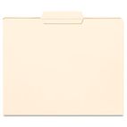 Smead File Folder, 1/3 Cut Second Position, Reinforced Top Tab Letter, Manila, 100/Box SMD10336