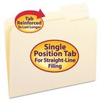 Smead File Folder, 1/3 Cut Third Position, Reinforced Top Tab, Letter, Manila, 100/Box SMD10337