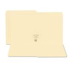 Smead File Folders, 1/2 Cut, Reinforced Top Tab, Legal, Manila, 100/Box SMD15326