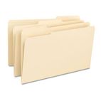 Smead File Folders, 1/3 Cut Assorted, Reinforced Top Tab, Legal, Manila, 100/Box SMD15334