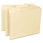 Smead File Folders, 1/3 Cut Assorted, Reinforced Top Tab, Letter, Manila, 100/Box SMD10334