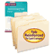Smead File Folders, 1/3 Cut Assorted, Reinforced Top Tab, Letter, Manila, 100/Box SMD10334