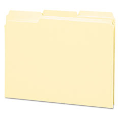 Smead File Folders, 1/3 Cut, Double-Ply Top Tabs, Letter, Manila, 12/Pack SMD11534
