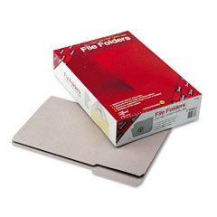 Smead File Folders, 1/3 Cut, Reinforced Top Tab, Legal, Gray, 100/Box SMD17334