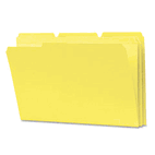 Smead File Folders, 1/3 Cut, Reinforced Top Tab, Legal, Yellow, 100/Box SMD17934