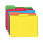 Smead File Folders, 1/3 Cut, Reinforced Top Tab, Letter, Assorted, 100/Box SMD11993