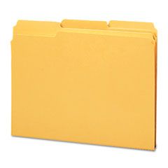 Smead File Folders, 1/3 Cut, Reinforced Top Tab, Letter, Goldenrod, 100/Box SMD12234
