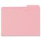 Smead File Folders, 1/3 Cut, Reinforced Top Tab, Letter, Pink, 100/Box SMD12634