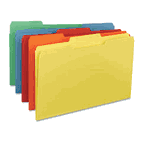 Smead File Folders, 1/3 Cut Top Tab, Legal, Assorted Colors, 100/Box SMD16943