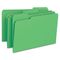 Smead File Folders, 1/3 Cut Top Tab, Legal, Green, 100/Box SMD17143