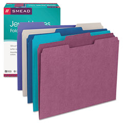 Smead File Folders, 1/3 Cut Top Tab, Letter, Deep Assorted Colors, 100/Box SMD11948