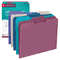 Smead File Folders, 1/3 Cut Top Tab, Letter, Deep Assorted Colors, 100/Box SMD11948