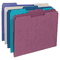 Smead File Folders, 1/3 Cut Top Tab, Letter, Deep Assorted Colors, 100/Box SMD11948
