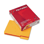 Smead File Folders, 1/3 Cut Top Tab, Letter, Goldenrod, 100/Box SMD12243
