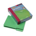 Smead File Folders, 1/3 Cut Top Tab, Letter, Green, 100/Box SMD12143
