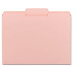 Smead File Folders, 1/3 Cut Top Tab, Letter, Pink, 100/Box SMD12643